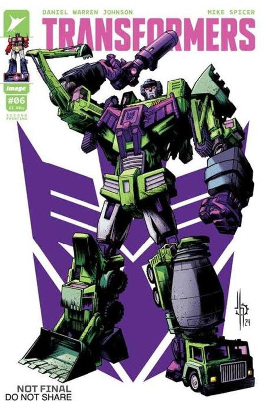 Transformers #6 2nd Print Cover B Jason Howard Variant