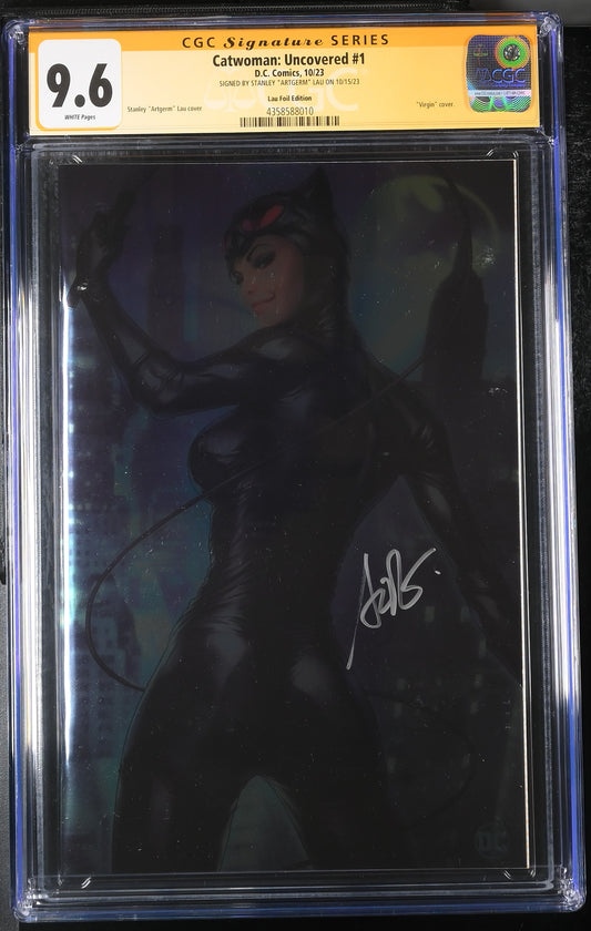 Catwoman: Uncovered #1 Stanley "Artgerm" Lau Foil Variant Edition CGC Signature Series 9.6