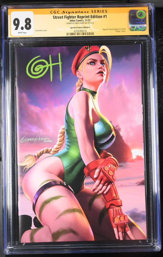 Street Fighter Reprint Edition #1 Greg Horn Variant Edition CGC Signature Series 9.8