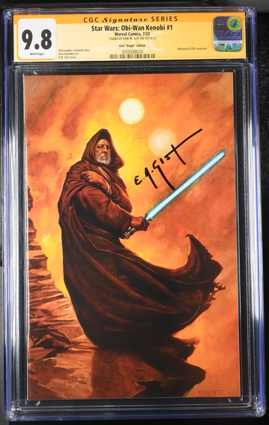 Star Wars: Obi-Wan Kenobi #1 E.M. Gist Virgin Variant Edition CGC Signature Series 9.8