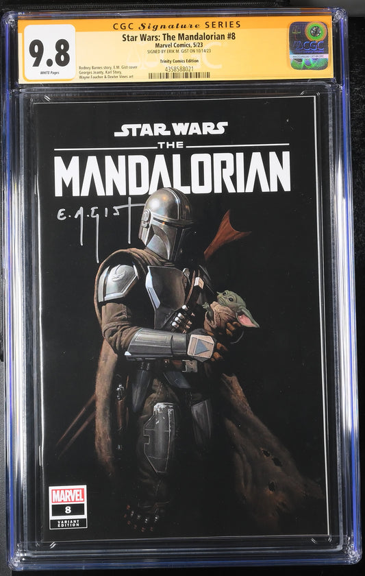 Star Wars: The Mandalorian #8 E.M. Gist Variant Edition CGC Signature Series 9.8