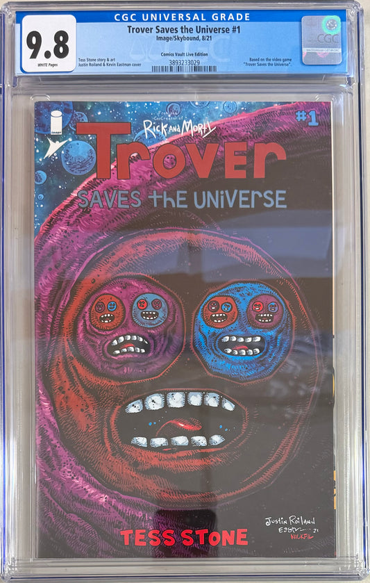 Trover Saves The Universe #1 Comic Vault Live Exclusive Edition CGC Graded 9.8