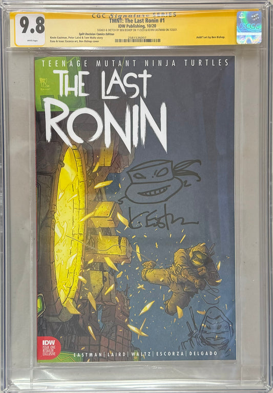 TMNT: The Last Ronin #1 Ben Bishop Window Exclusive Variant CGC Signature Series 9.8