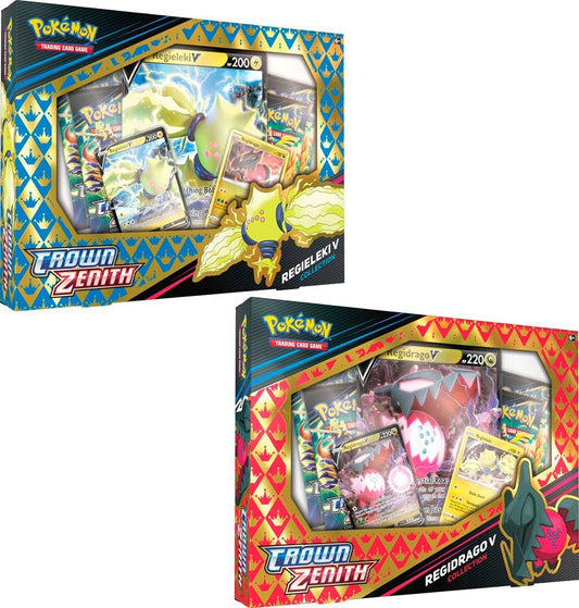 Pokemon TCG - Crown Zenith V Collections - Regieleki V/Regidrago V - Regidrago V - Regieleki V - Regieleki V - Regieleki V - Reg