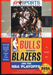 Bulls Vs Blazers and the NBA Playoffs - (GO) (Sega Genesis)