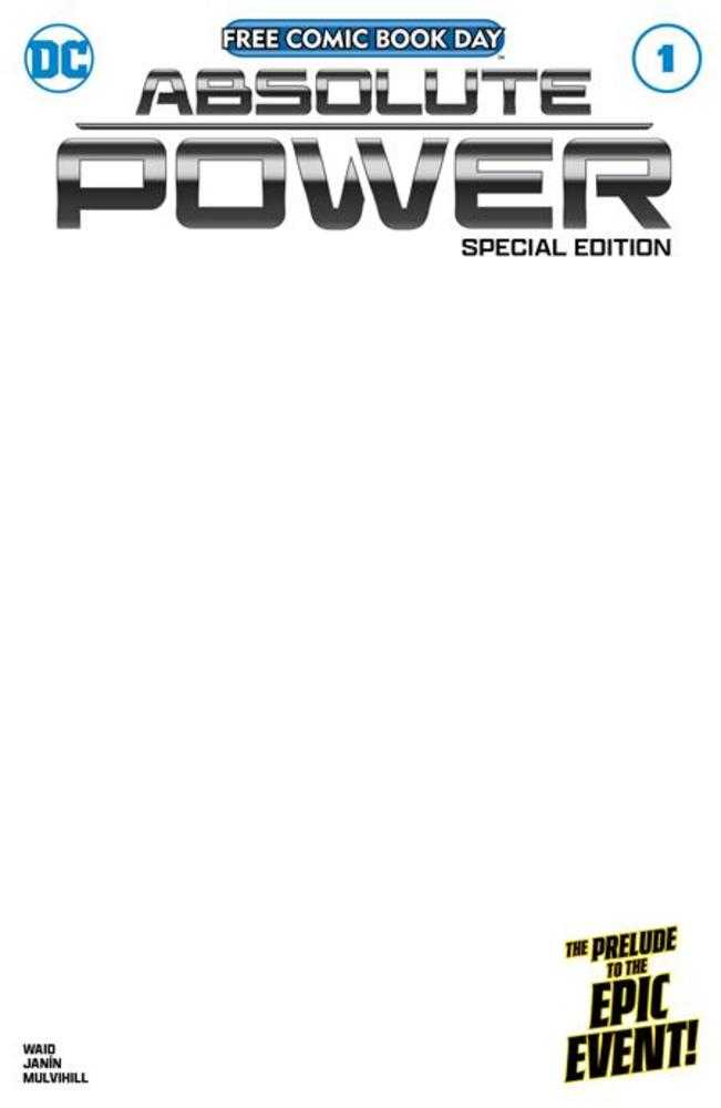 Free Comic Book Day 2024 - Absolute Power Special Edition Blank Variant