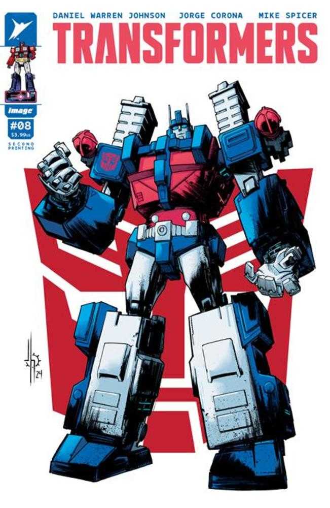 Transformers #8 2nd Print Cover B Jason Howard Autobot Variant