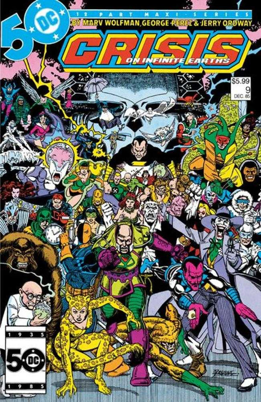 Crisis On Infinite Earths #9 Facsimile Edition Cover B George Perez Foil Variant