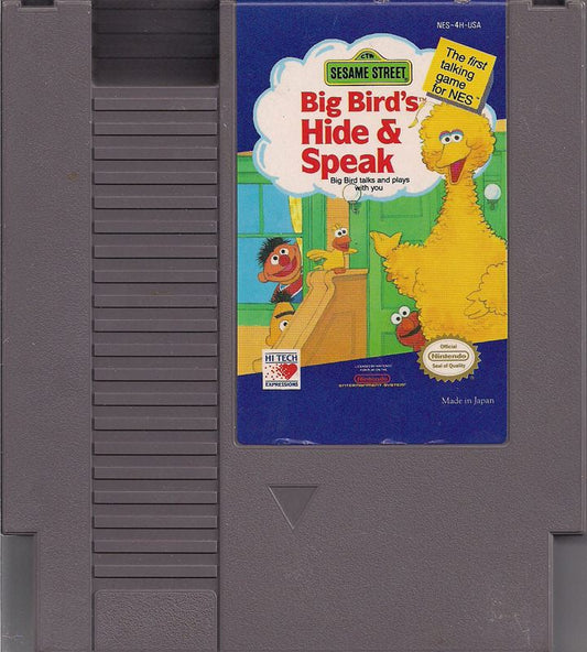 Sesame Street Big Bird's Hide and Speak - (GO) (NES)
