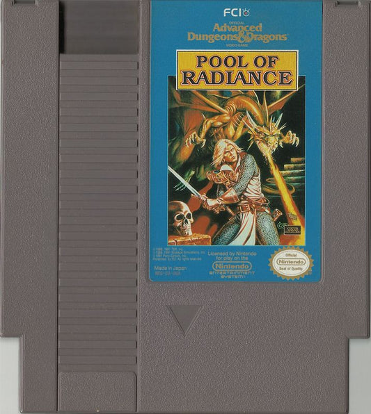 Advanced Dungeons & Dragons Pool of Radiance - (GO) (NES)