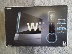 Black Nintendo Wii System [Wii Sports + Wi Sports Resort + Wii MotionPlus] - (CIB) (Wii)