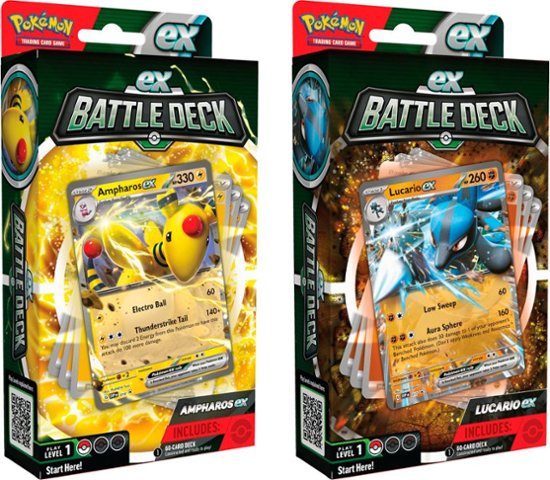 Pokemon TCG - ex Battle Deck - Ampharos ex / Lucario ex - Lucario ex - Lucario ex - Lucario ex - Lucario ex - Lucario ex - Lucar