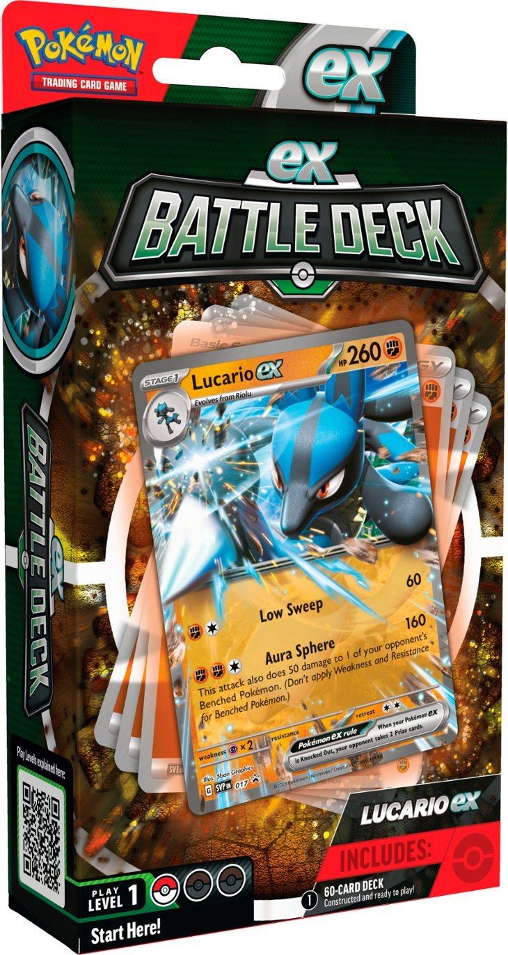 Pokemon TCG - ex Battle Deck - Ampharos ex / Lucario ex - Lucario ex - Lucario ex - Lucario ex - Lucario ex - Lucario ex - Lucar