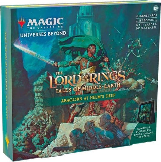Magic The Gathering The Lord of The Rings: Tales of Middle-Earth Aragorn At Helm's Deep Scene Box