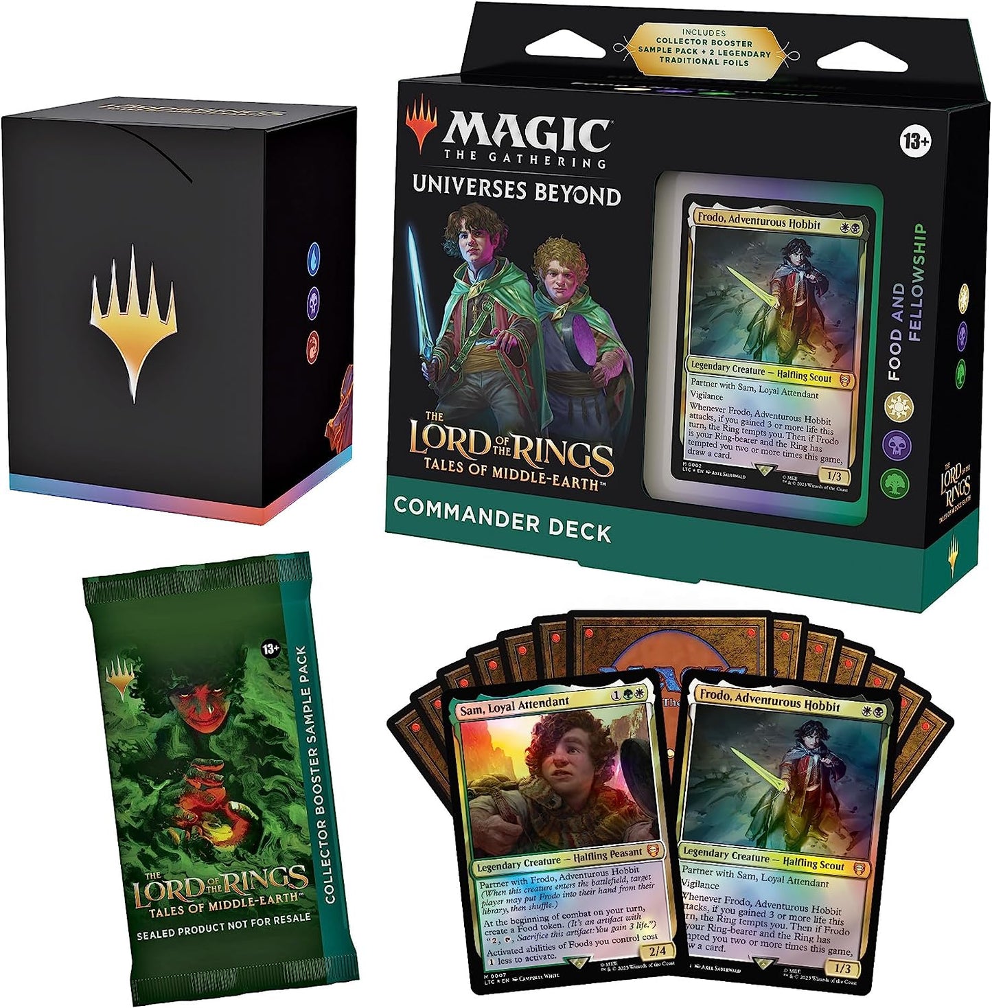 Magic The Gathering The Lord of The Rings: Tales of Middle-Earth Commander Deck - The Hosts of Mordor - The Hosts of Mordor - Th