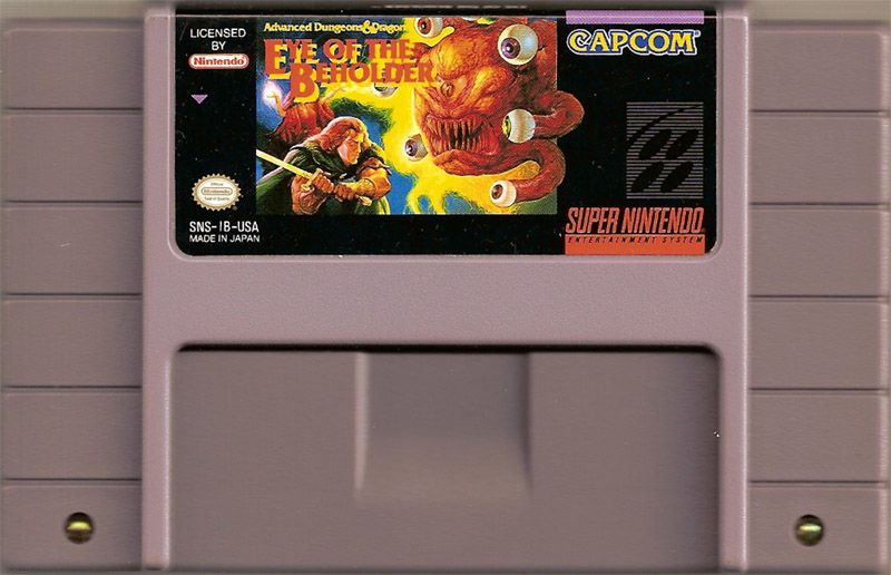 Advanced Dungeons & Dragons Eye of the Beholder - (GO) (Super Nintendo)