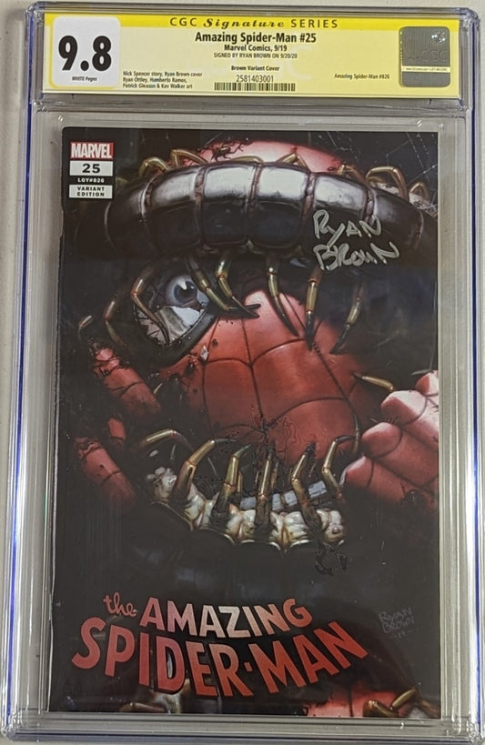 Amazing Spider-Man #25 Ryan Brown Exclusive Variant - CGC Signature Series 9.8