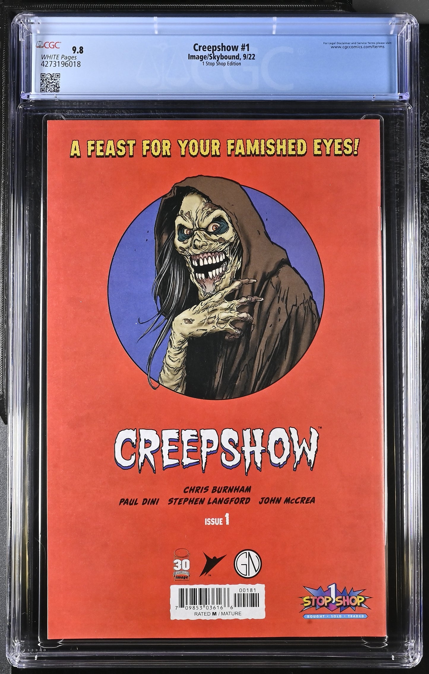 Creepshow #1 Joseph Schmalke Exclusive Variant CGC Graded 9.8