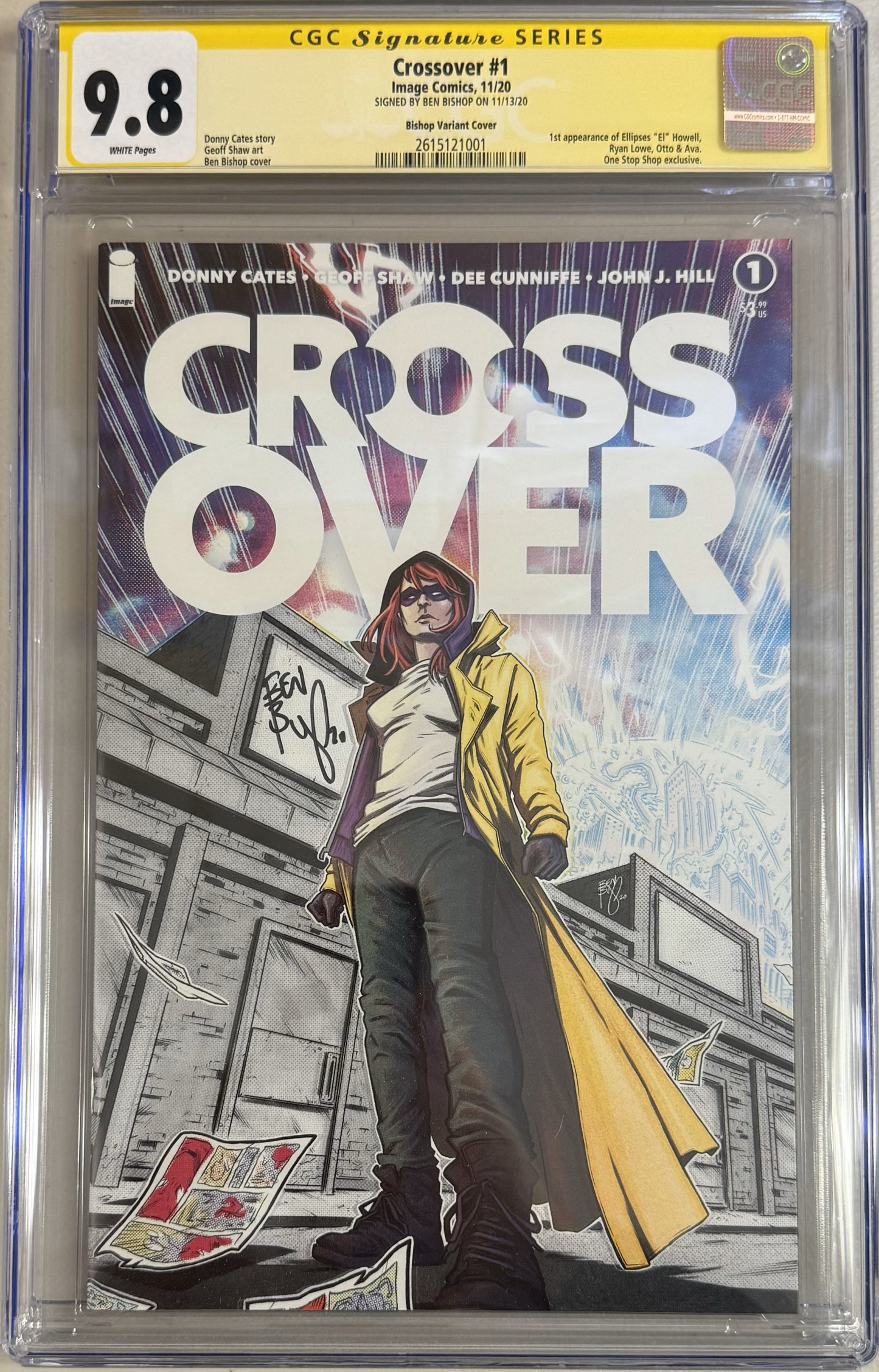 Crossover #1 Bishop Variant Cover - CGC Signature Series 9.8