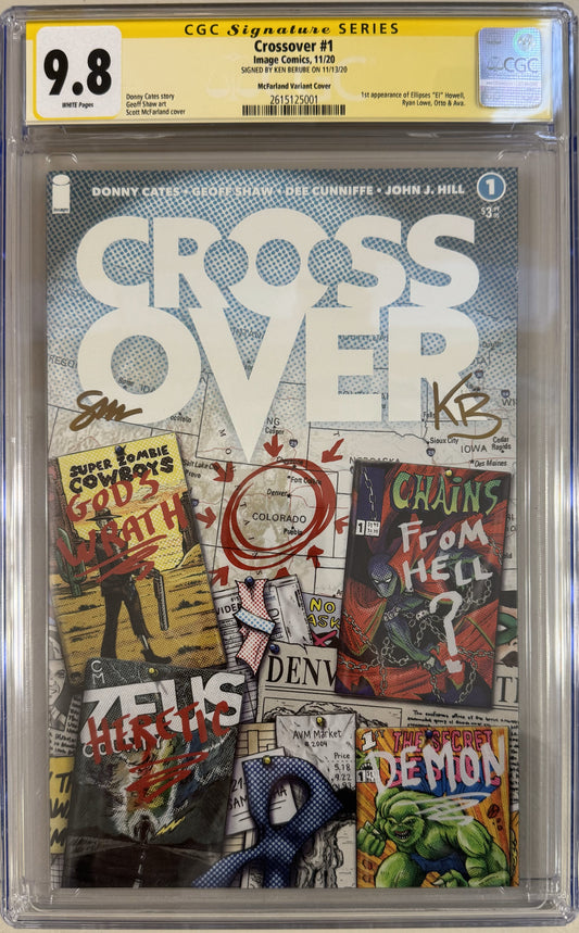 Crossover #1 McFarland Variant Cover - CGC Signature Series 9.8