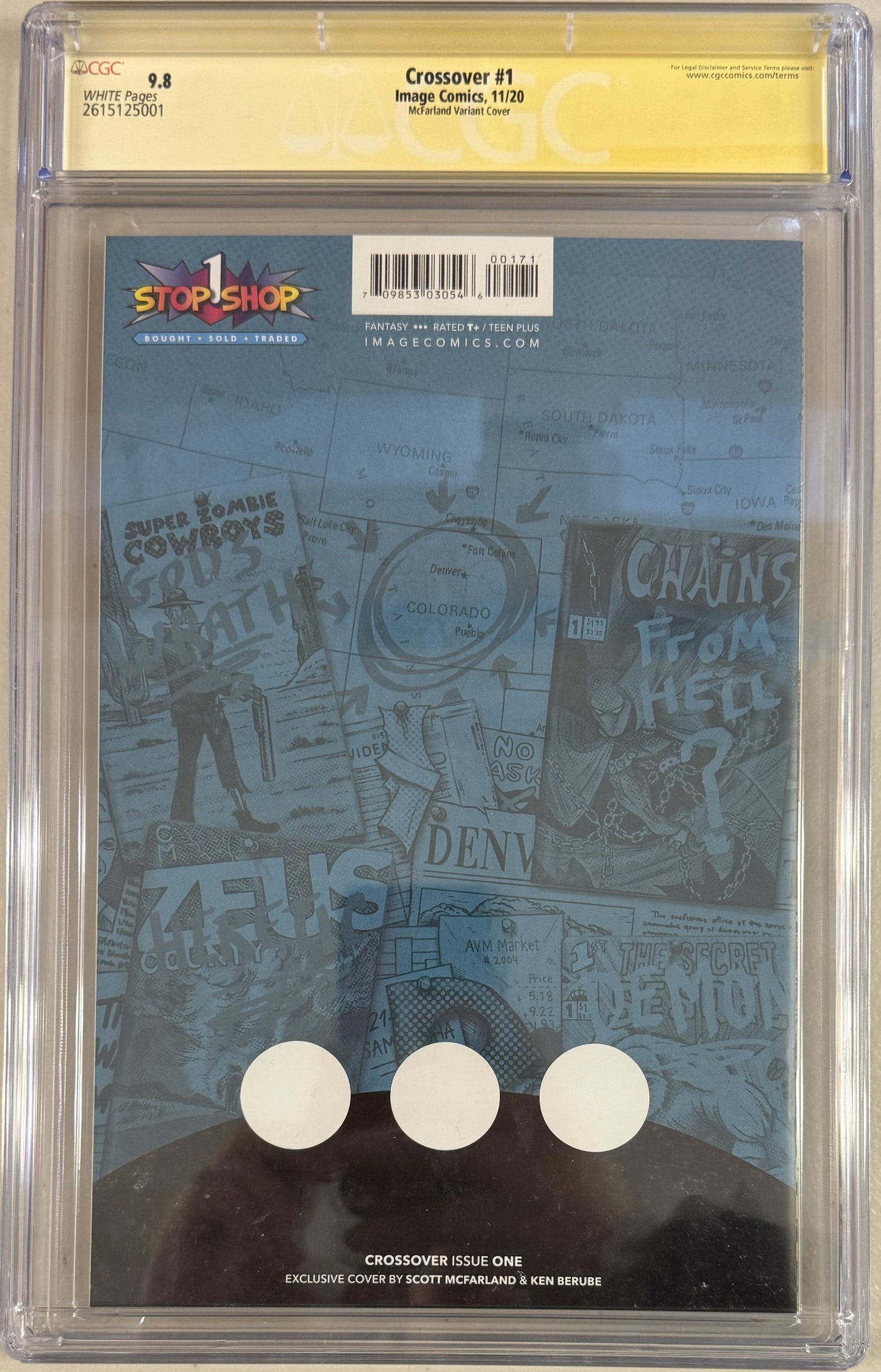 Crossover #1 McFarland Variant Cover - CGC Signature Series 9.8