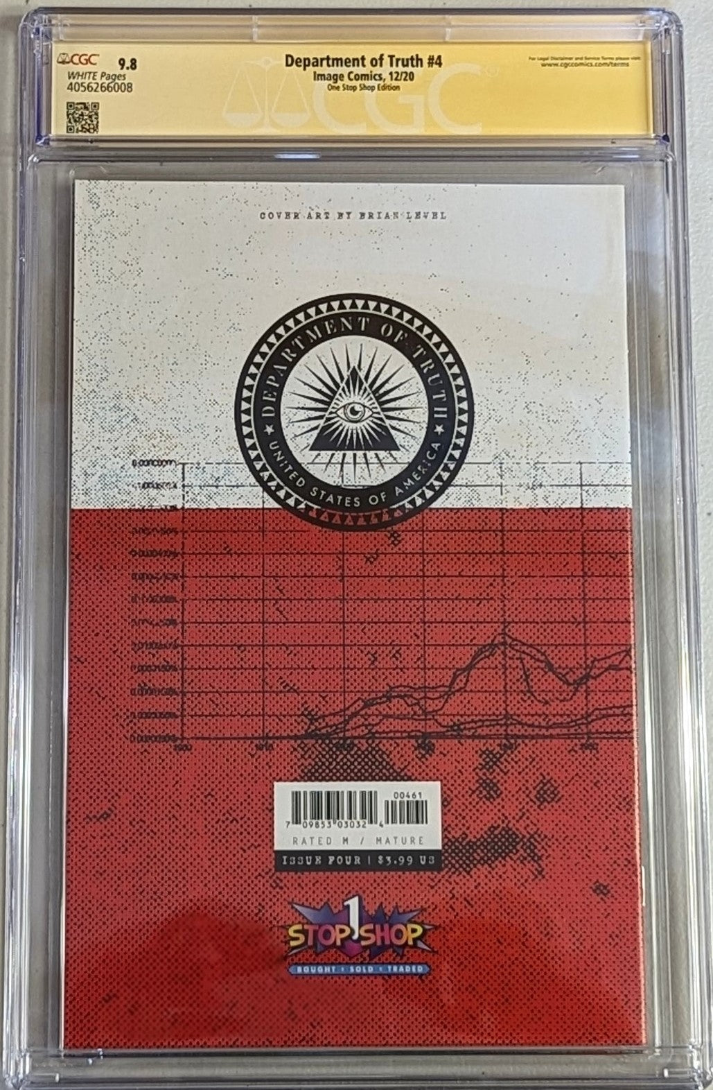 Department of Truth #4 One Stop Shop Edition - CGC Signature Series 9.8