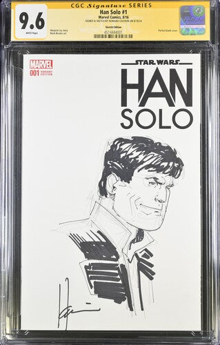 Han Solo #1 Sketch Edition - CGC Signature Series 9.6 Howard Chaykin