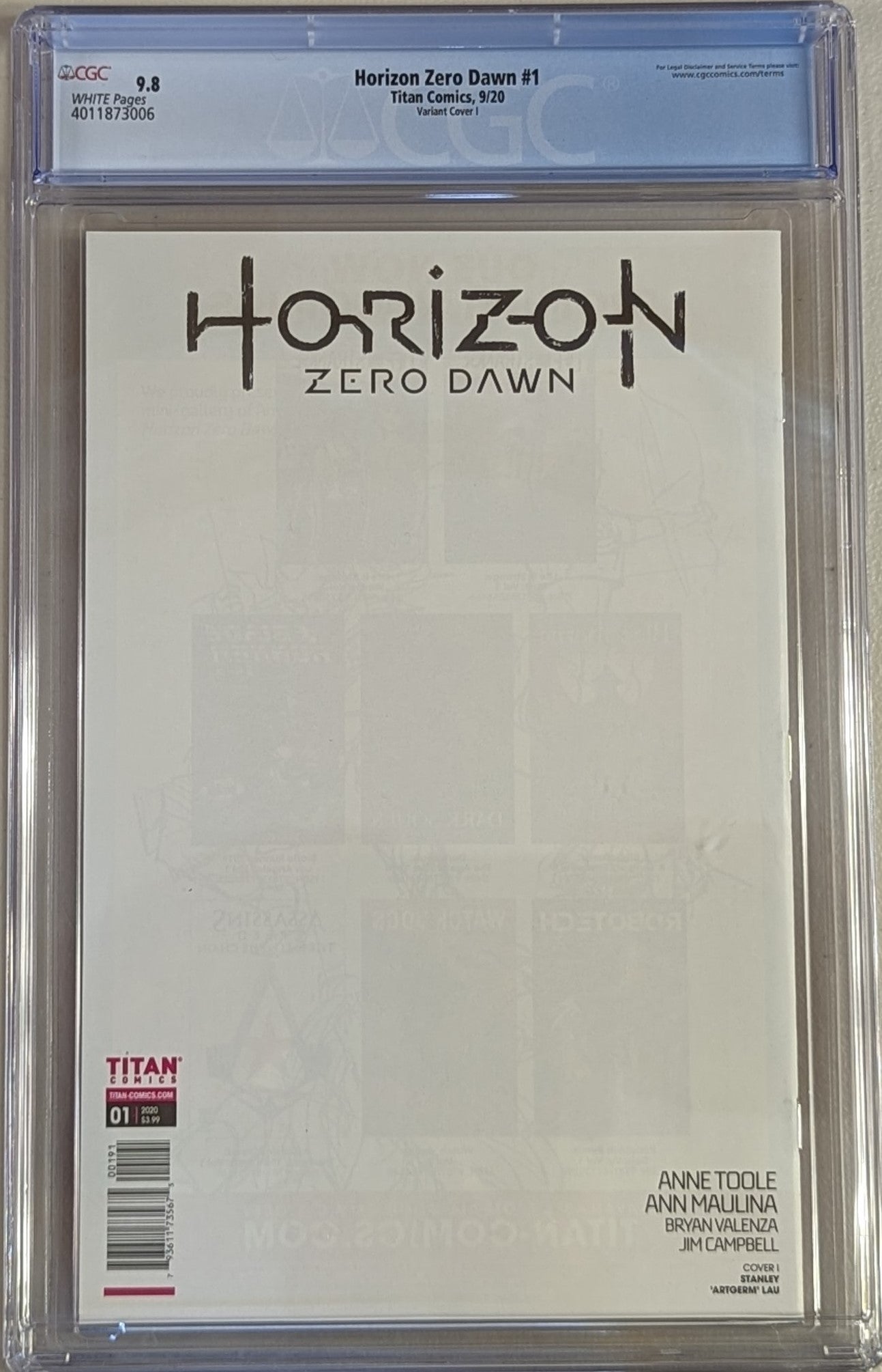 Horizon Zero Dawn #1 Variant Cover I - CGC Graded 9.8