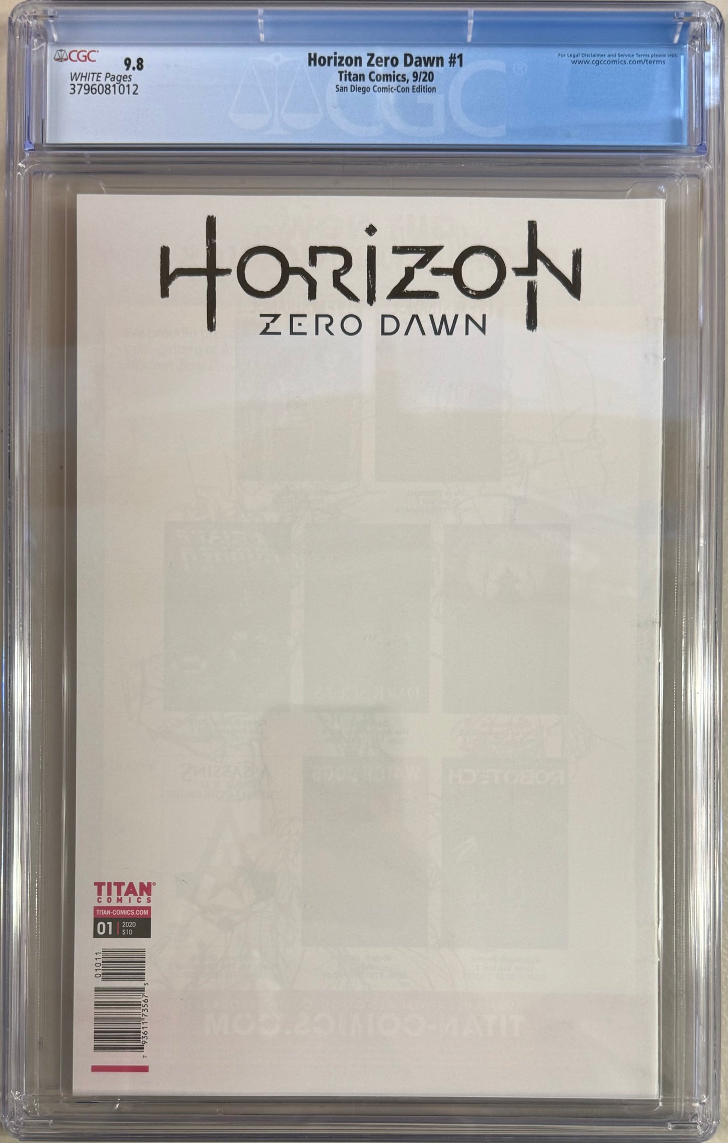 Horizon Zero Dawn #1 San Diego Comic Con Exclusive Variant CGC Graded 9.8