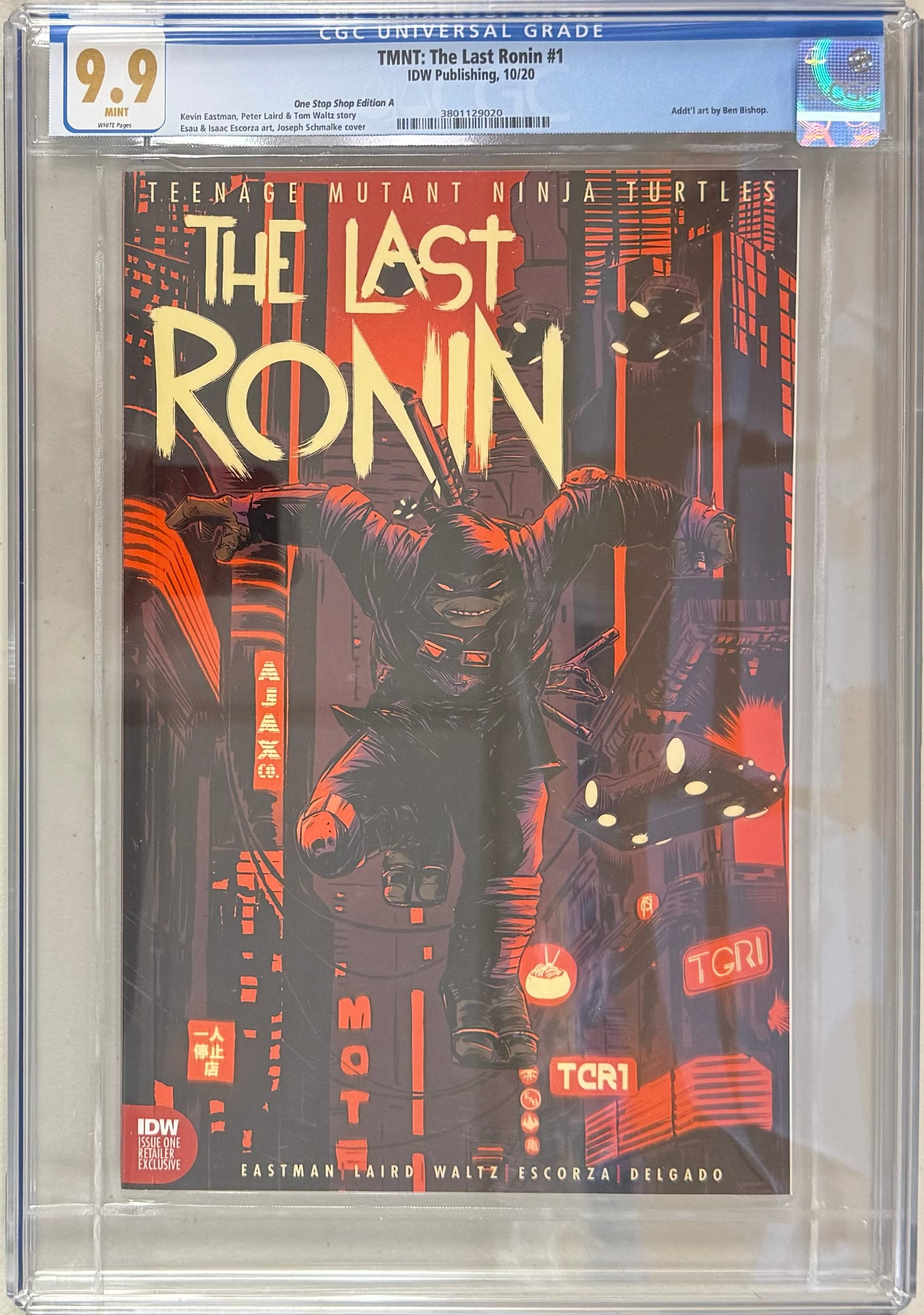 TMNT The Last Ronin #1 Joseph Schmalke Exclusive Variant - CGC Graded 9.9