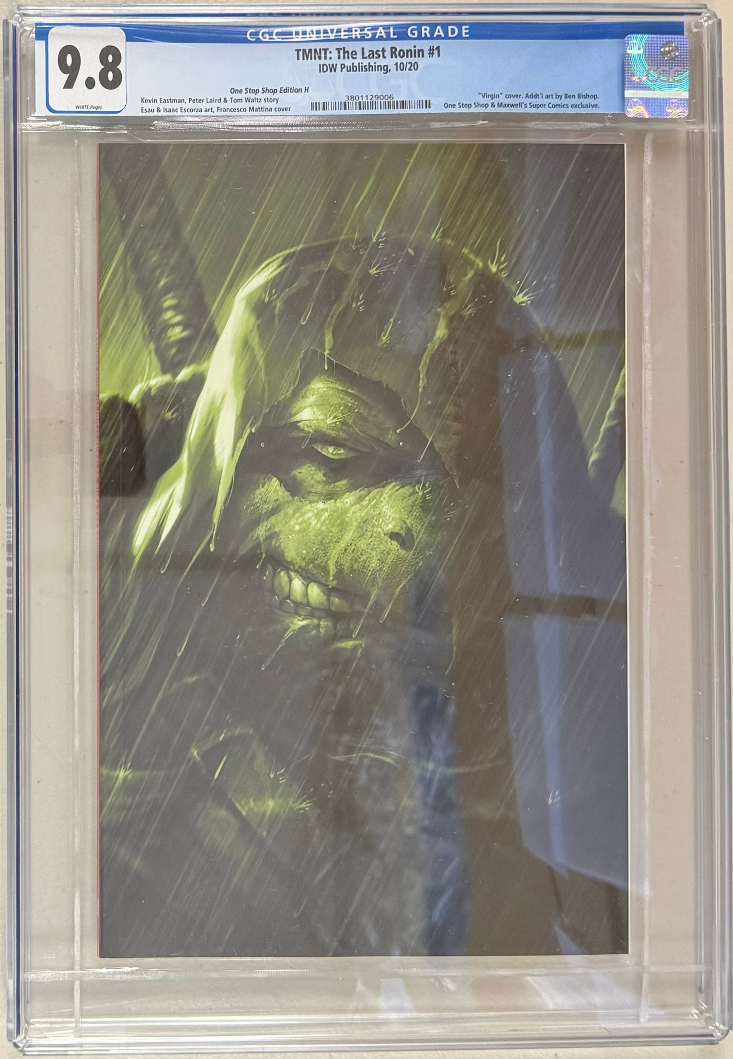 TMNT The Last Ronin #1 Francesco Mattina "Shellshock" Exclusive Variant - CGC Graded 9.8