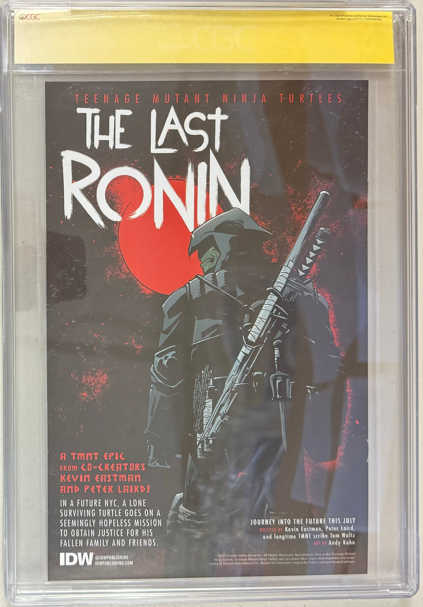 TMNT The Last Ronin Promotional Ashcan CGC Signature Series 9.6