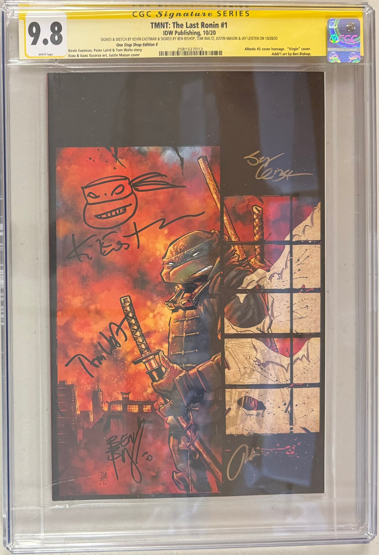 TMNT The Last Ronin #1 Justin Mason "Apocalypse" Exclusive - CGC Signature Series 9.8