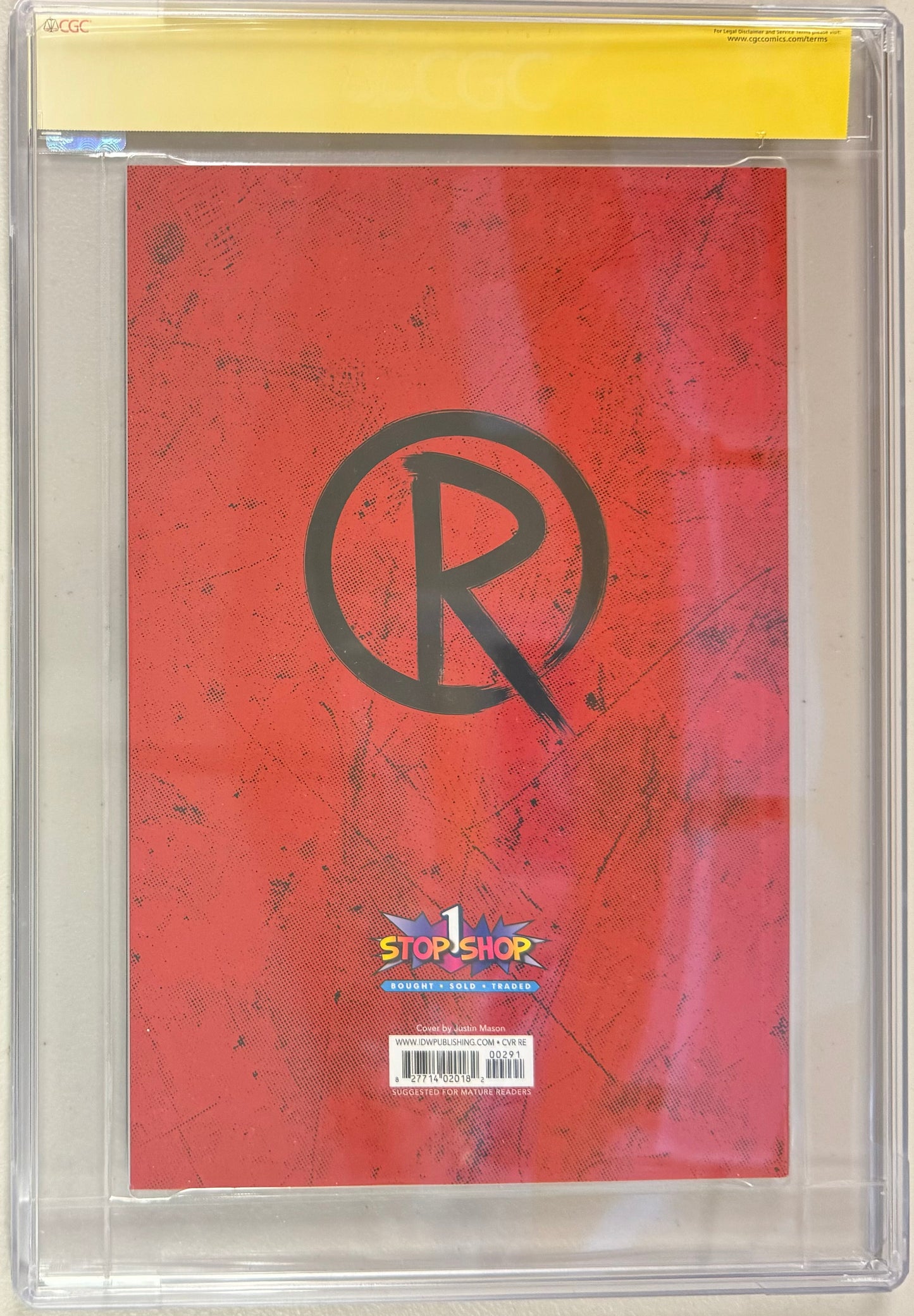 TMNT The Last Ronin #1 Justin Mason "Apocalypse" Exclusive - CGC Signature Series 9.8