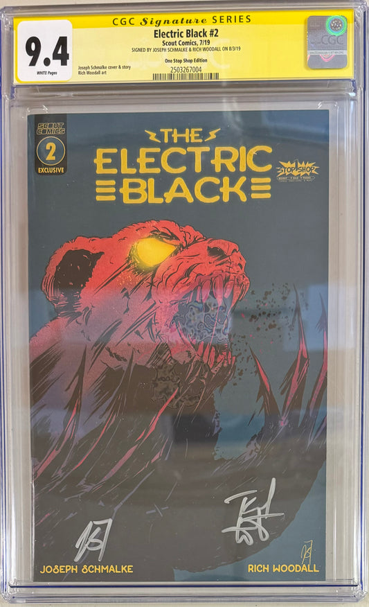 Electric Black #2 Joseph Schmalke Exclusive Variant CGC Signature Series 9.4