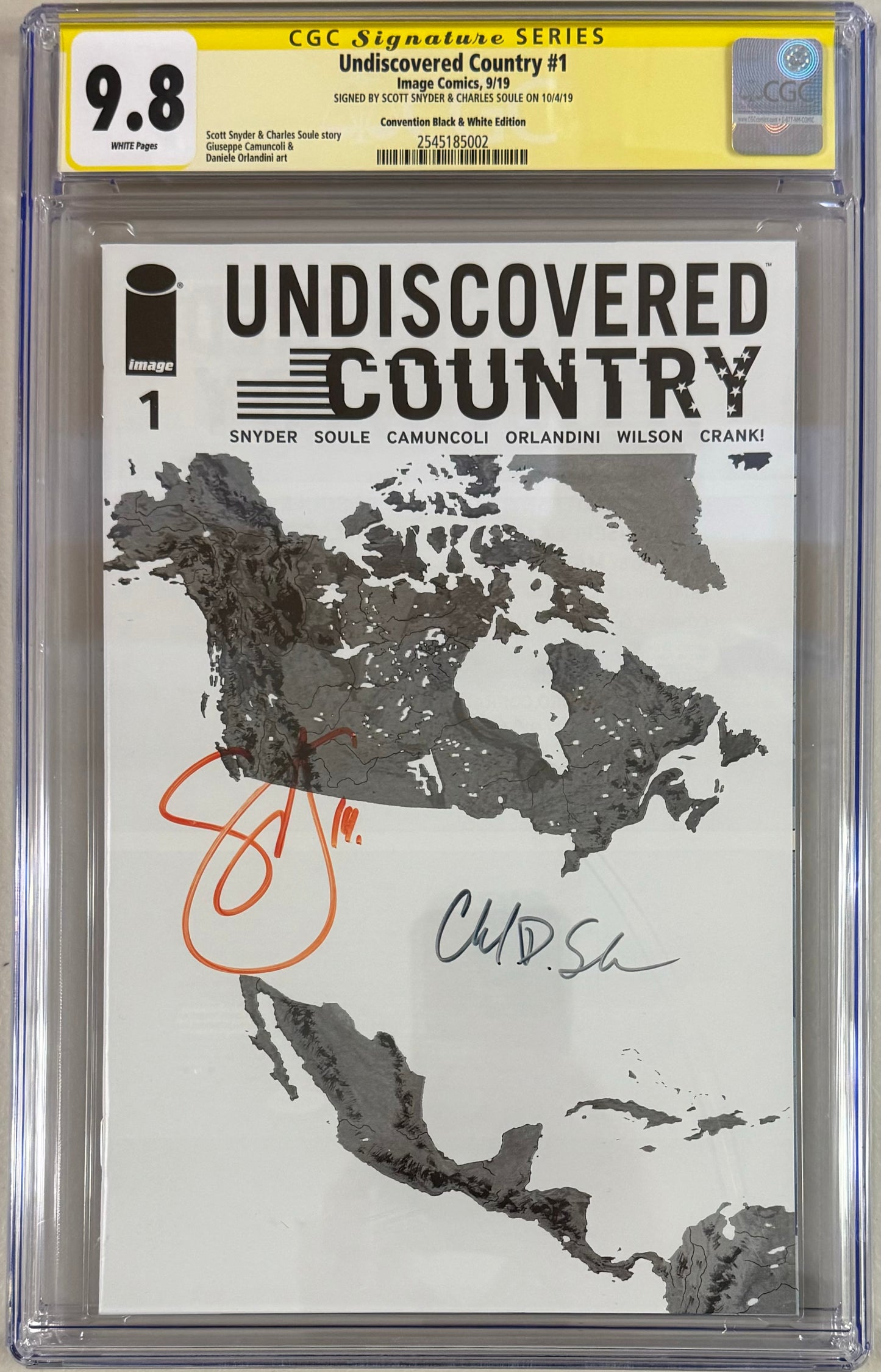 Undiscovered Country #1 Convention Exclusive Variant CGC Signature Series 9.8