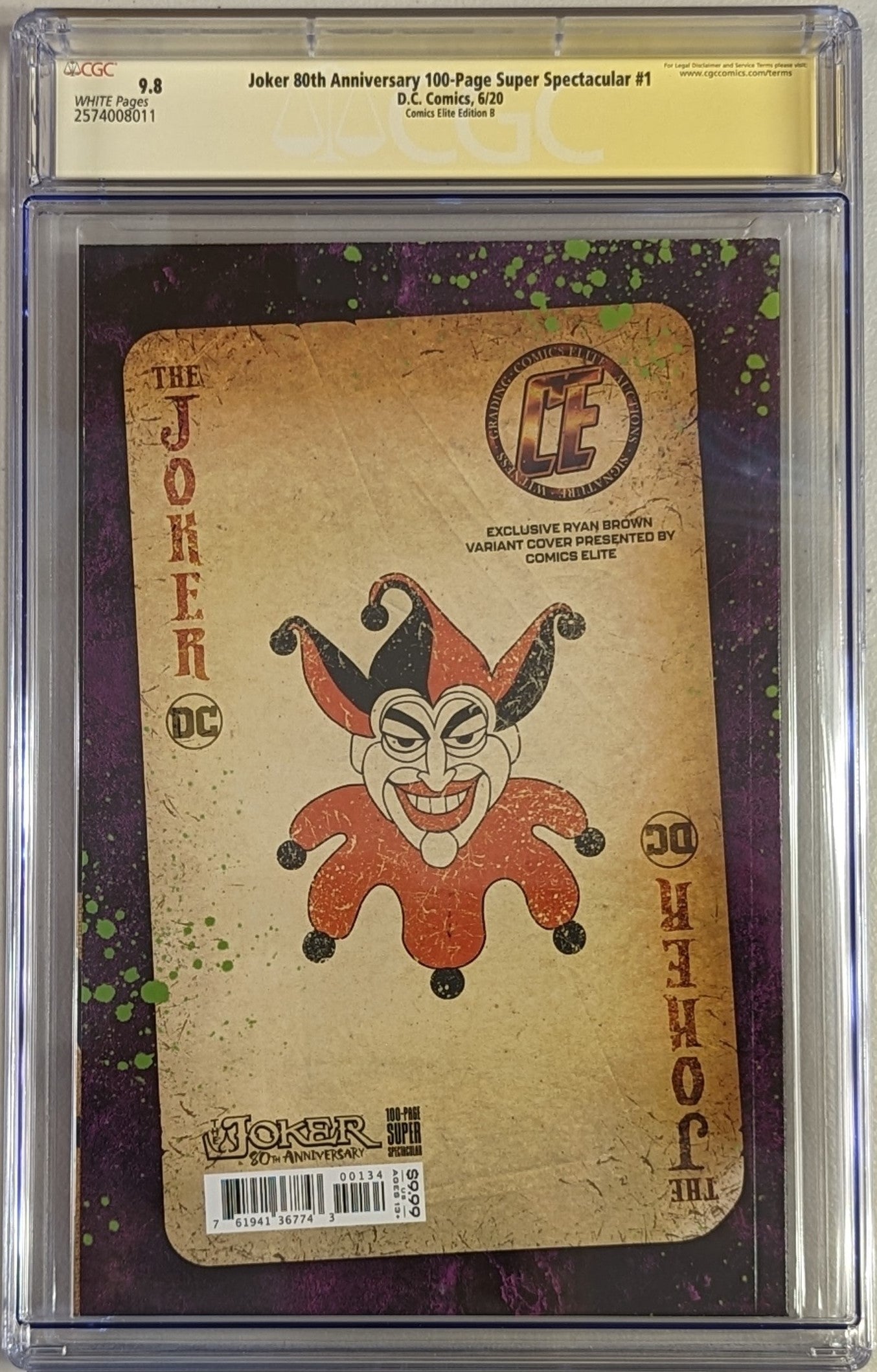 Joker 80th Anniversary 100-Page Super Spectacular #1 - CGC Signature Series 9.8