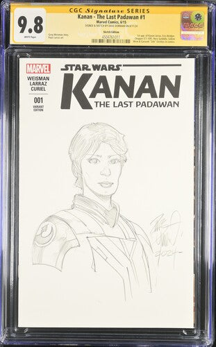 Kanan - The Last Padawan #1 Sketch Edition - CGC Signature Series Dame Dorman 9.8