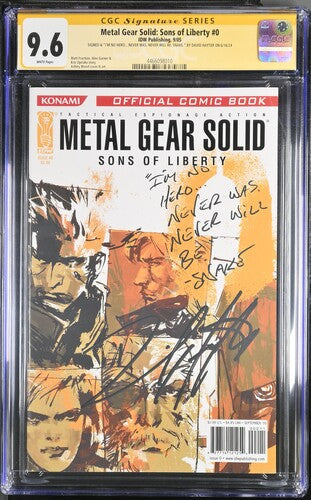 Metal Gear Solid #0 - CGC Signature Series 9.6