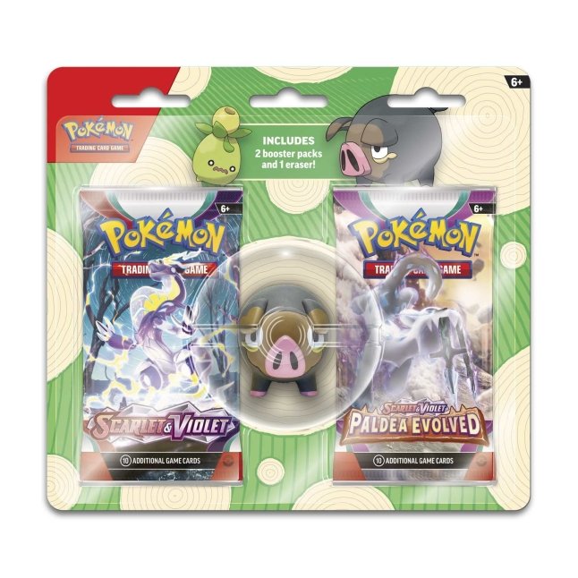 Pokemon TCG - Back To School Eraser and Boosters Scarlet/Violet - Smoliv - Smoliv - Smoliv - Smoliv - Smoliv - Smoliv - Smoliv -