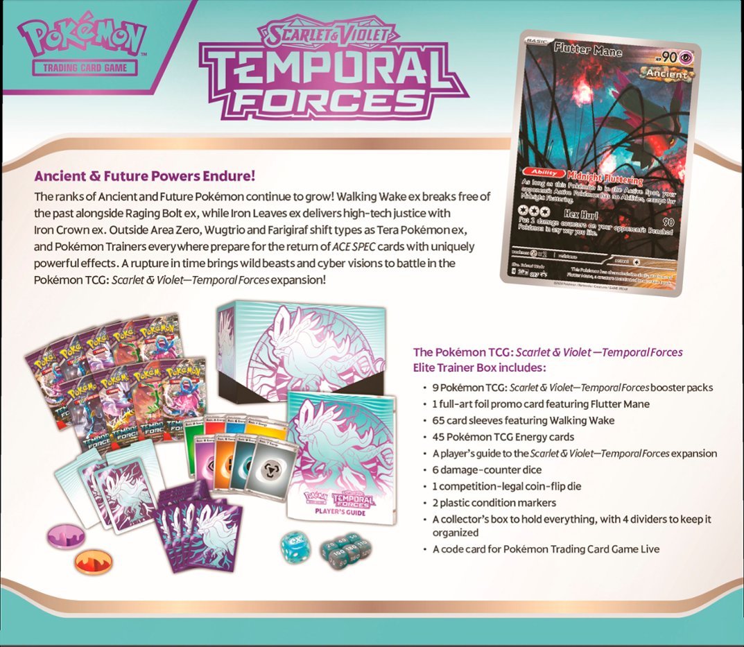 Pokemon TCG - Temporal Forces - Elite Trainer Box