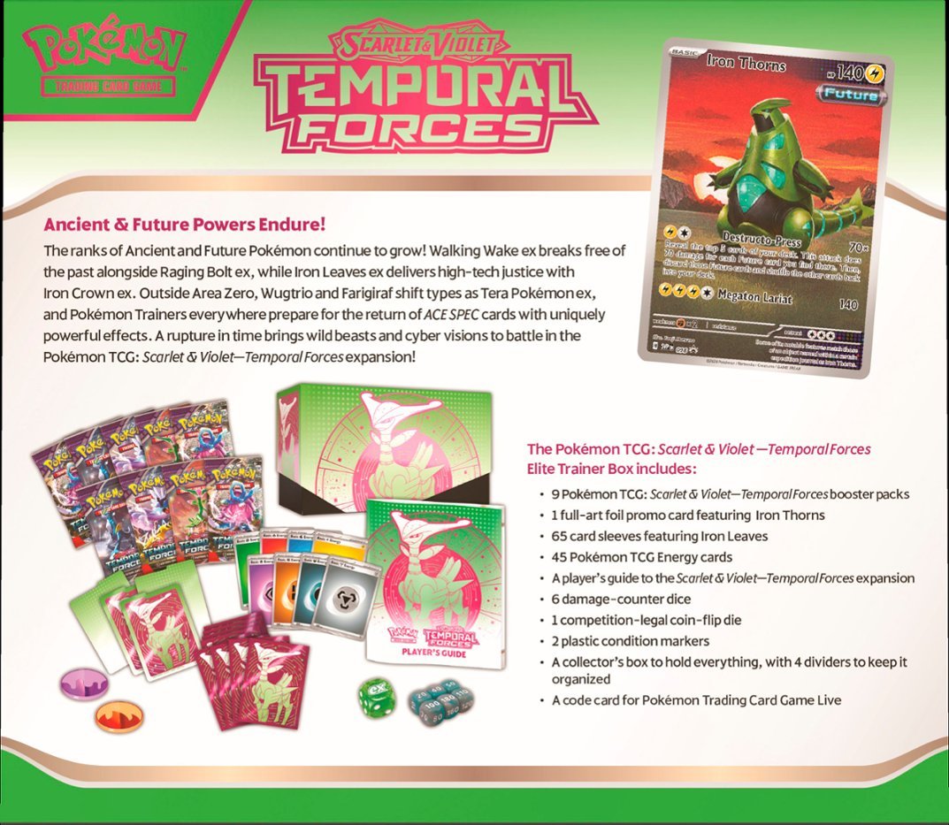 Pokemon TCG - Temporal Forces - Elite Trainer Box