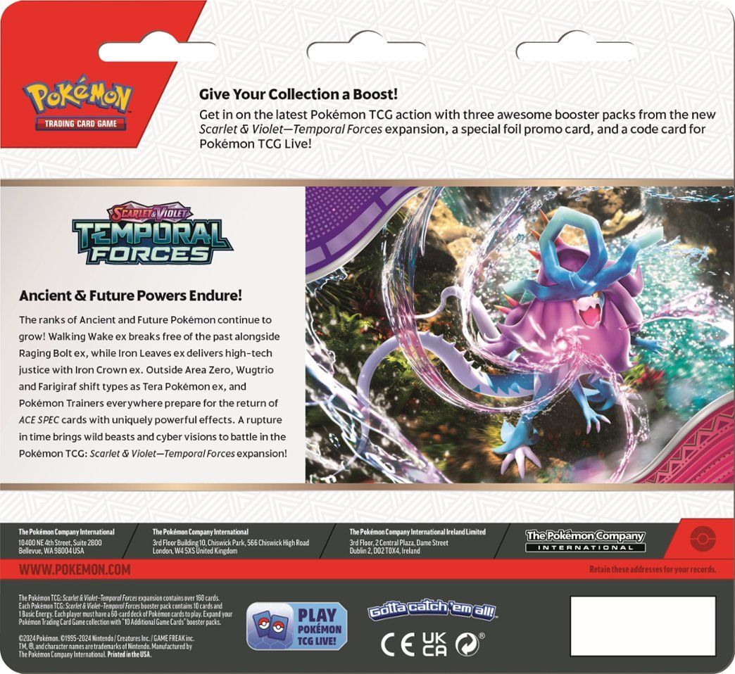 Pokemon TCG - Temporal Forces - Booster 3 Pack