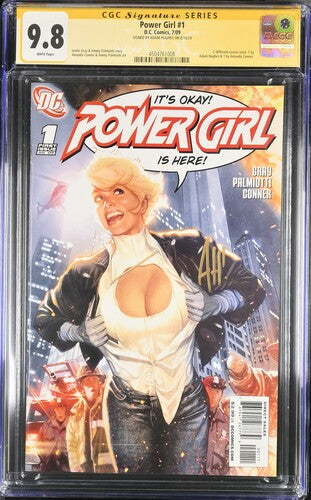 Power Girl #1 Adam Hughes Variant - CGC Signature Series 9.8