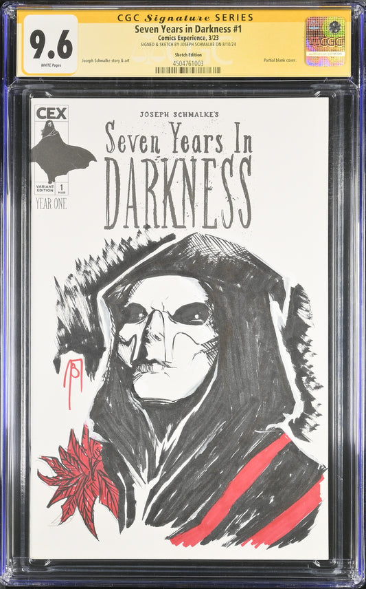 Seven Years in Darkness #1 Sketch Edition - CGC Signature Series Joseph Schmalke 9.6