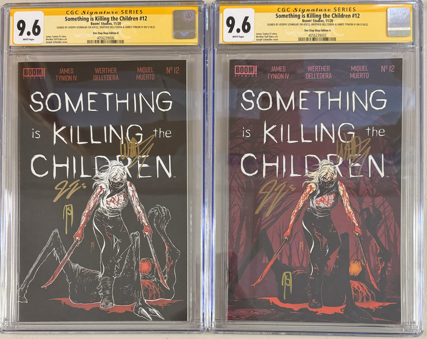 Something is Killing the Children #12 Joseph Schmalke Exclusive Variant Set - CGC Signature Series 9.6