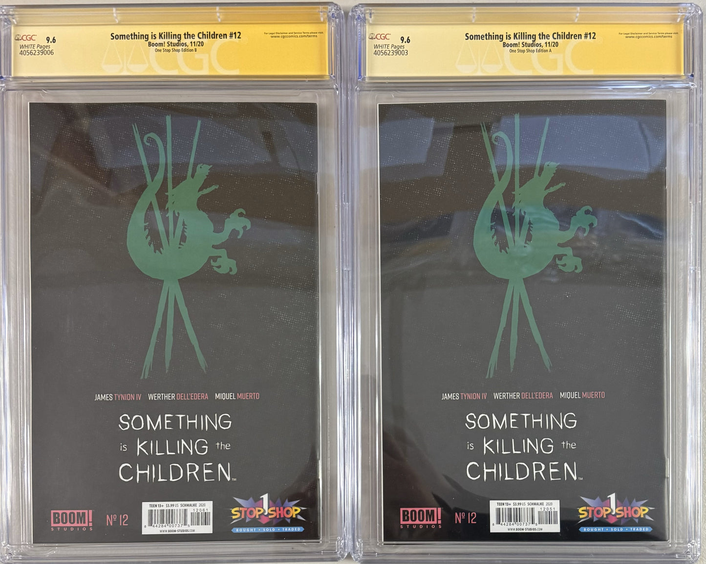 Something is Killing the Children #12 Joseph Schmalke Exclusive Variant Set - CGC Signature Series 9.6