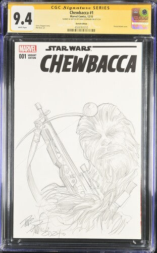 Star Wars: Chewbacca #1 Sketch Edition - CGC Signature Series Dave Dorman 9.4