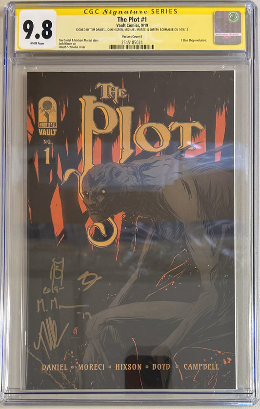 The Plot #1 Joseph Schmalke Exclusive Variant - CGC Signature Series 9.8