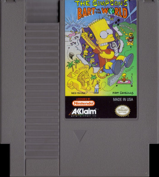 The Simpsons Bart vs the World - (GO) (NES)